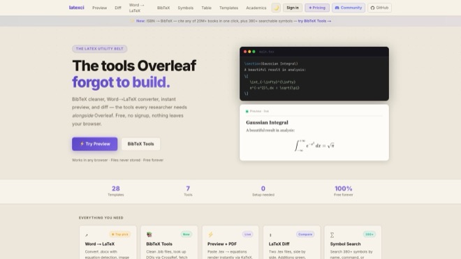 LaTeXci — screenshot