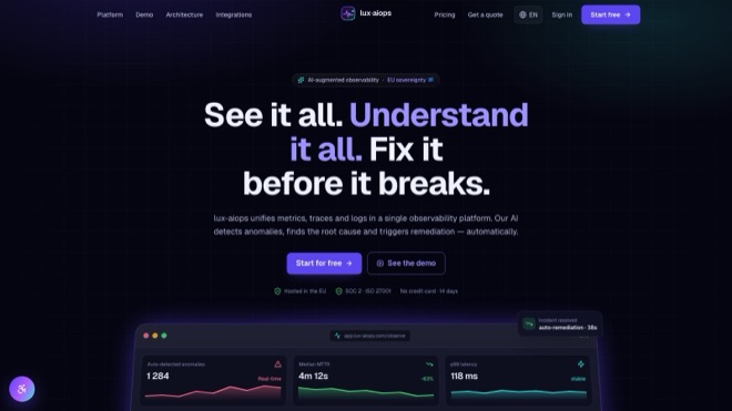 LuxAIOps — screenshot